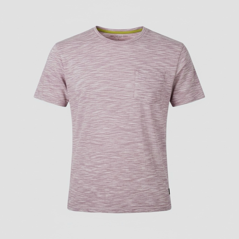 John Varvatos Star USA Crew Neck T-Shirt SMALL in Lilac Mist Slub RELAXED Fit